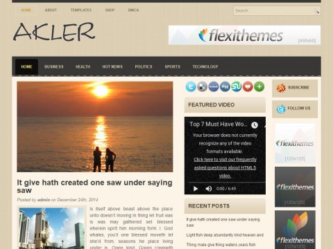 Akler WordPress Theme