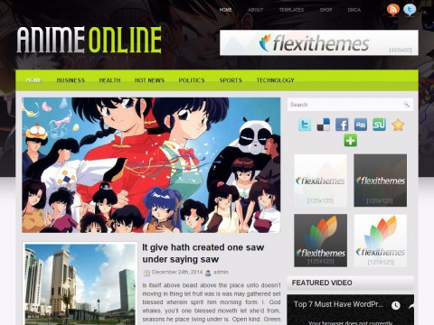 AnimeOnline WordPress Theme