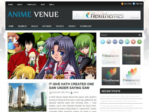 Anime Venue WordPress Theme