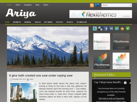 Ariya WordPress Theme