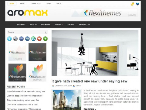 Aromax WordPress Theme