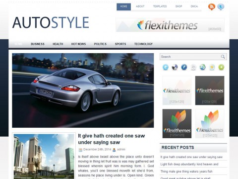 AutoStyle WordPress Theme