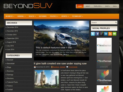 BeyondSuvs WordPress Theme