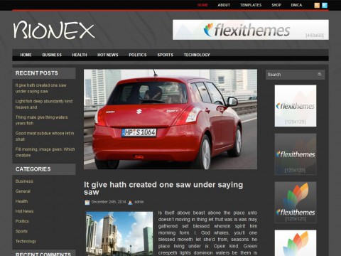 Bionex WordPress Theme