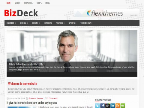 BizDeck WordPress Theme