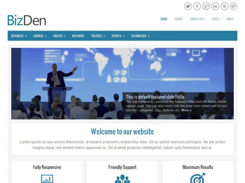 BizDen WordPress Theme