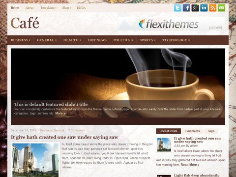 Cafe WordPress Theme