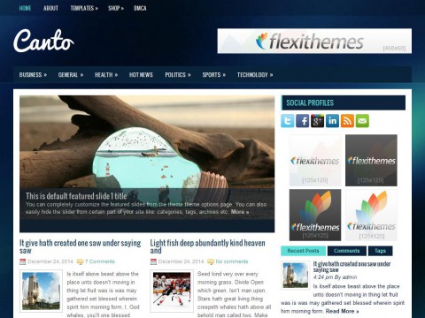 Canto WordPress Theme