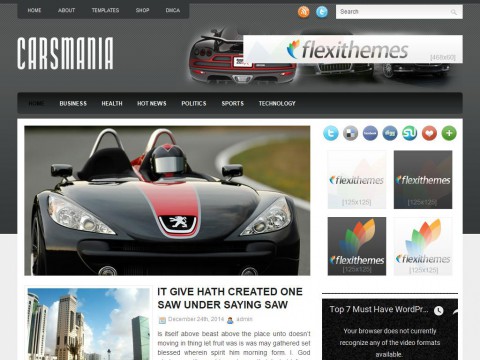 CarsMania WordPress Theme