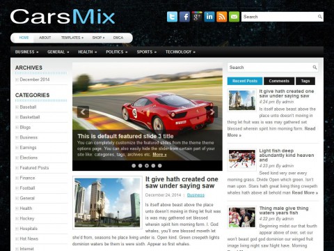 CarsMix WordPress Theme