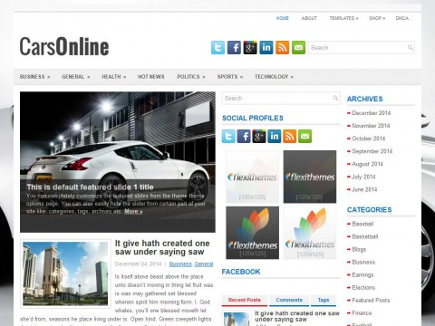 CarsOnline WordPress Theme