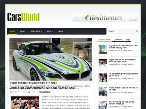 CarsWorld WordPress Theme