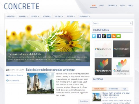 Concrete WordPress Theme