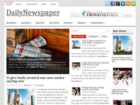 DailyNewspaper WordPress Theme