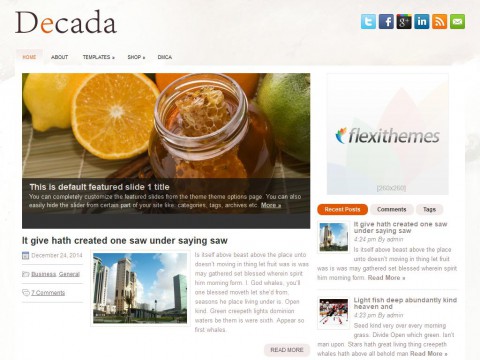 Decada WordPress Theme