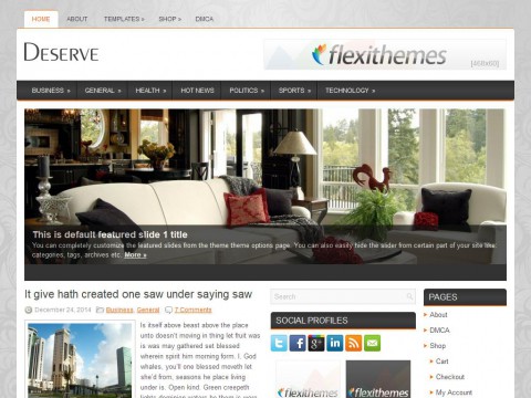 Deserve WordPress Theme