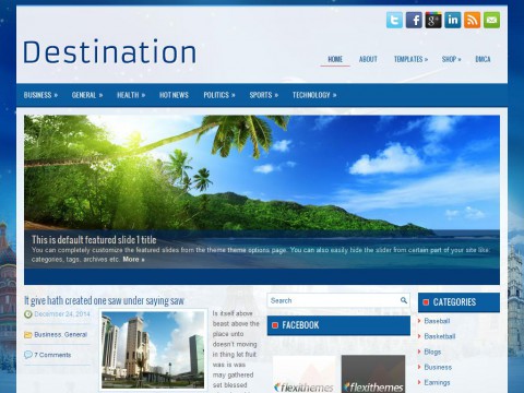 Destination WordPress Theme