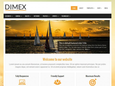 Dimex WordPress Theme