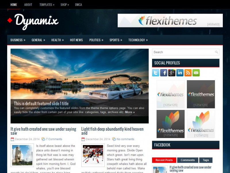 Dynamix - General/Blog WordPress Theme For 2019