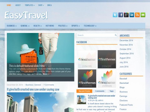 EasyTravel WordPress Theme