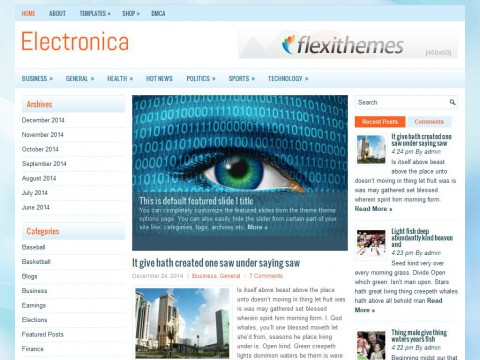 Electronica WordPress Theme