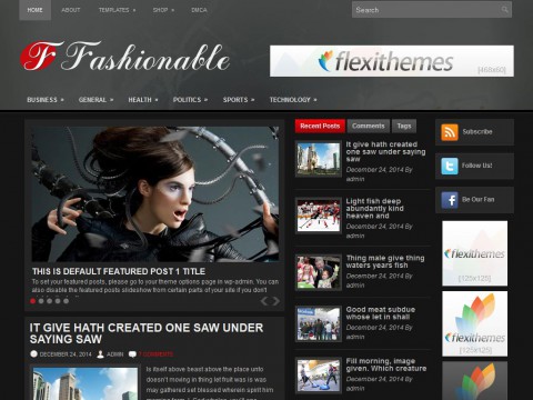 Fashionable WordPress Theme