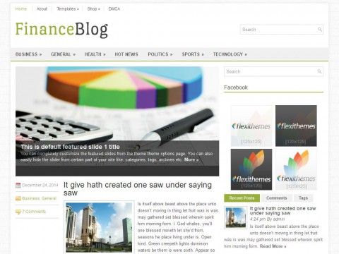 FinanceBlog WordPress Theme