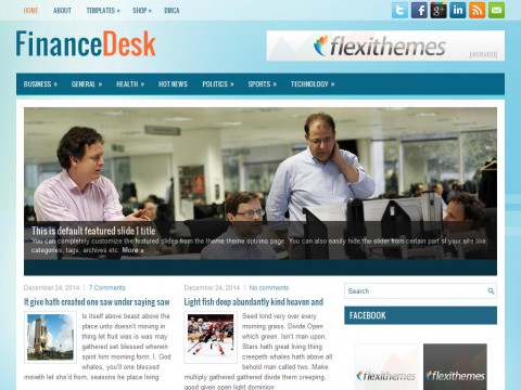 FinanceDesk WordPress Theme