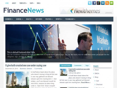 FinanceNews WordPress Theme