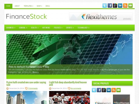 FinanceStock WordPress Theme