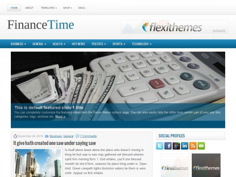 FinanceTime WordPress Theme