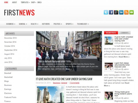 FirstNews WordPress Theme