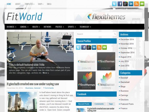 FitWorld WordPress Theme