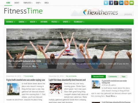 FitnessTime WordPress Theme