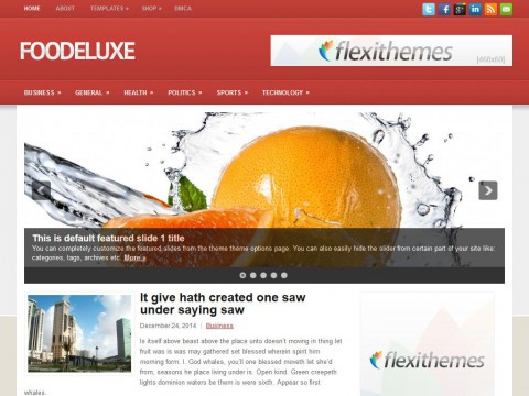 FooDeluxe WordPress Theme