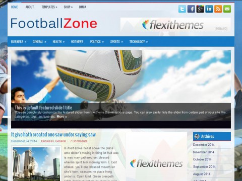 FootballZone WordPress Theme