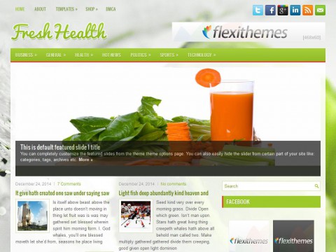 FreshHealth WordPress Theme