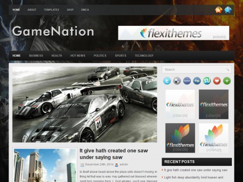 GameNation WordPress Theme