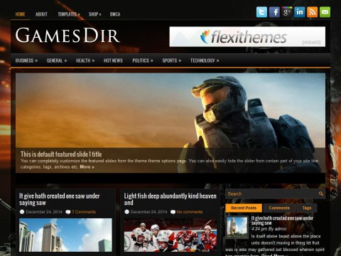 GamesDir WordPress Theme