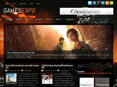 GamesExpo WordPress Theme