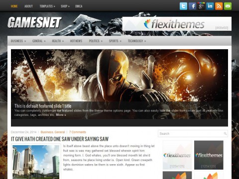 GamesNet WordPress Theme