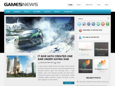 GamesNews WordPress Theme