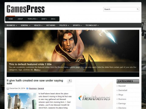 GamesPress WordPress Theme