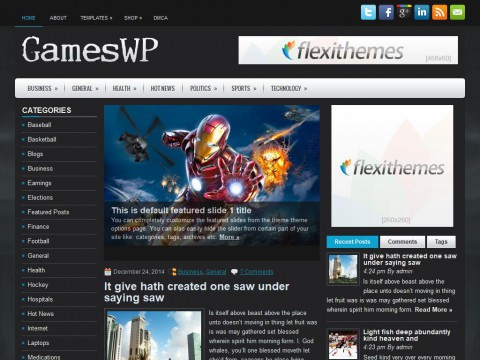 GamesWP WordPress Theme
