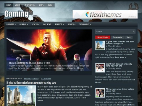 Gaming WordPress Theme