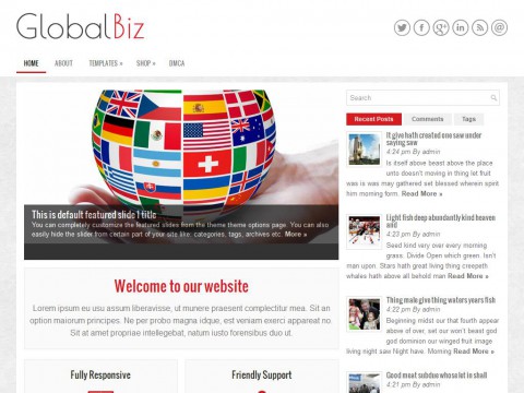 GlobalBiz WordPress Theme