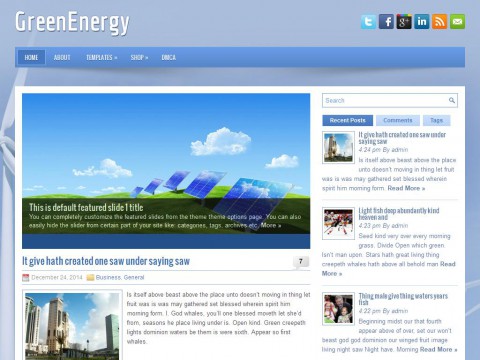 GreenEnergy WordPress Theme