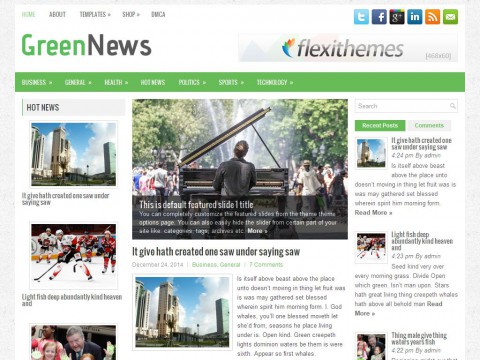 GreenNews WordPress Theme