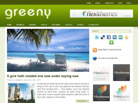 Greeny WordPress Theme