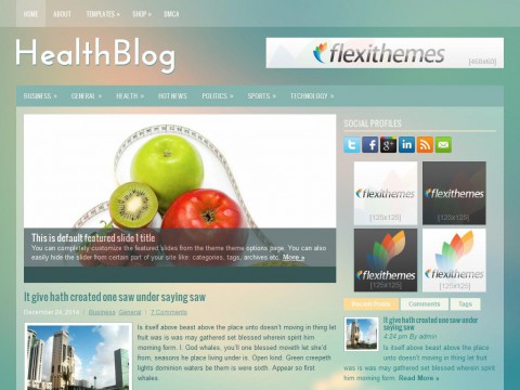 HealthBlog WordPress Theme